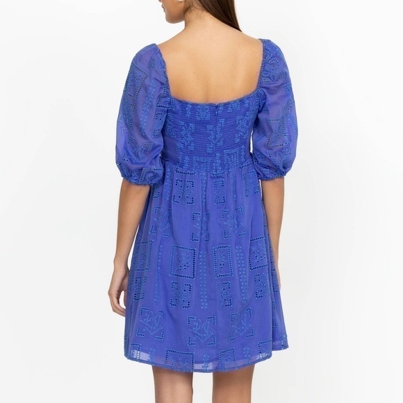 Johnny Was Ella Silk-Blend Geometric Eyelet Minidress
NWT - Picture 6 of 12